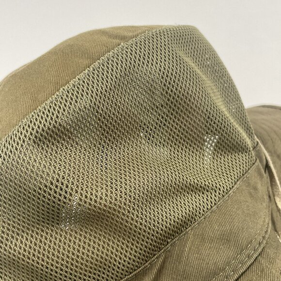 Peter Grimm Boonie Hat Adult OS Chin Strap Wide Brim Mesh Crown Canvas Green - Picture 8 of 8